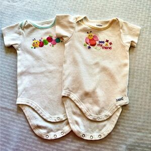 Lamaze Organic Cotton Bodysuits Set of 2 3–6 Months